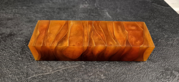 Orange Brass Mesh Stripes